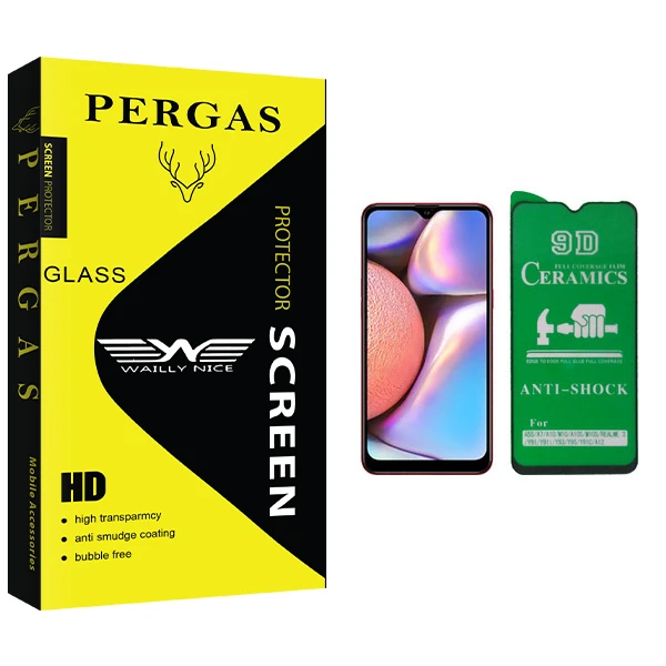 محافظ صفحه نمایش 9D وایلی نایس مدل Pergas Glass مناسب برای گوشی موبایل سامسونگ Galaxy A10 / A10s / M10 / M10s