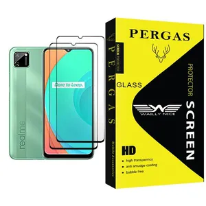 Waily Nice Pergas Glass MIX002 Screen Protector For Realme C11 Pack Of 2