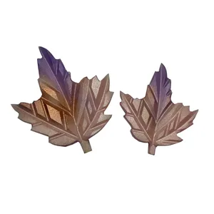 گل سینه زنانه مدل برگ مجموعه 2 عددی