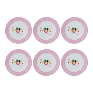 بشقاب طرح جغد مدل AU101 مجموعه 6 عددی