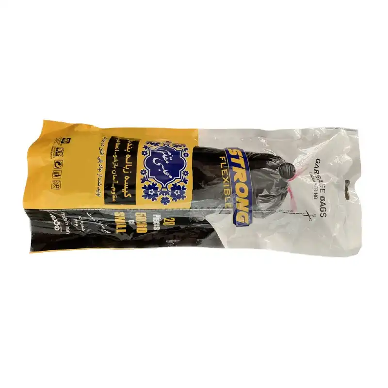 کیسه زباله مجلسی مقدم مدل بند دار بسته 20 عددی