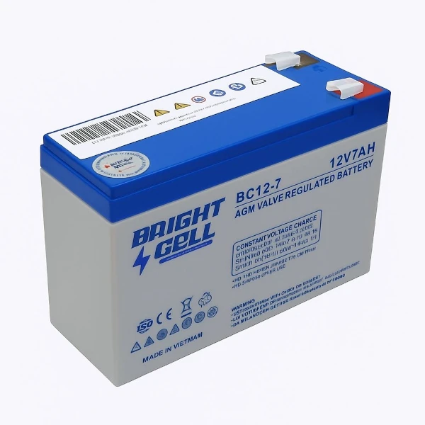 عکس شماره 2 : باتری ups با ولتاژ ۱۲ ولت ولت و شدت جریان ۷ آمپرساعت مدل 12v7ah