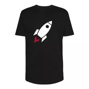 تی شرت لانگ آستین کوتاه زنانه مدل موشک کد Sh164 رنگ مشکی
