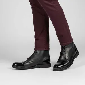 نیم بوت مردانه چرم مشهد مدل J6162