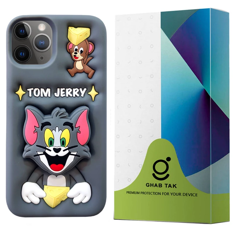 کاور قاب تک مدل TOM&JERRY مناسب برای گوشی موبایل اپل iPhone 15 Pro Max
