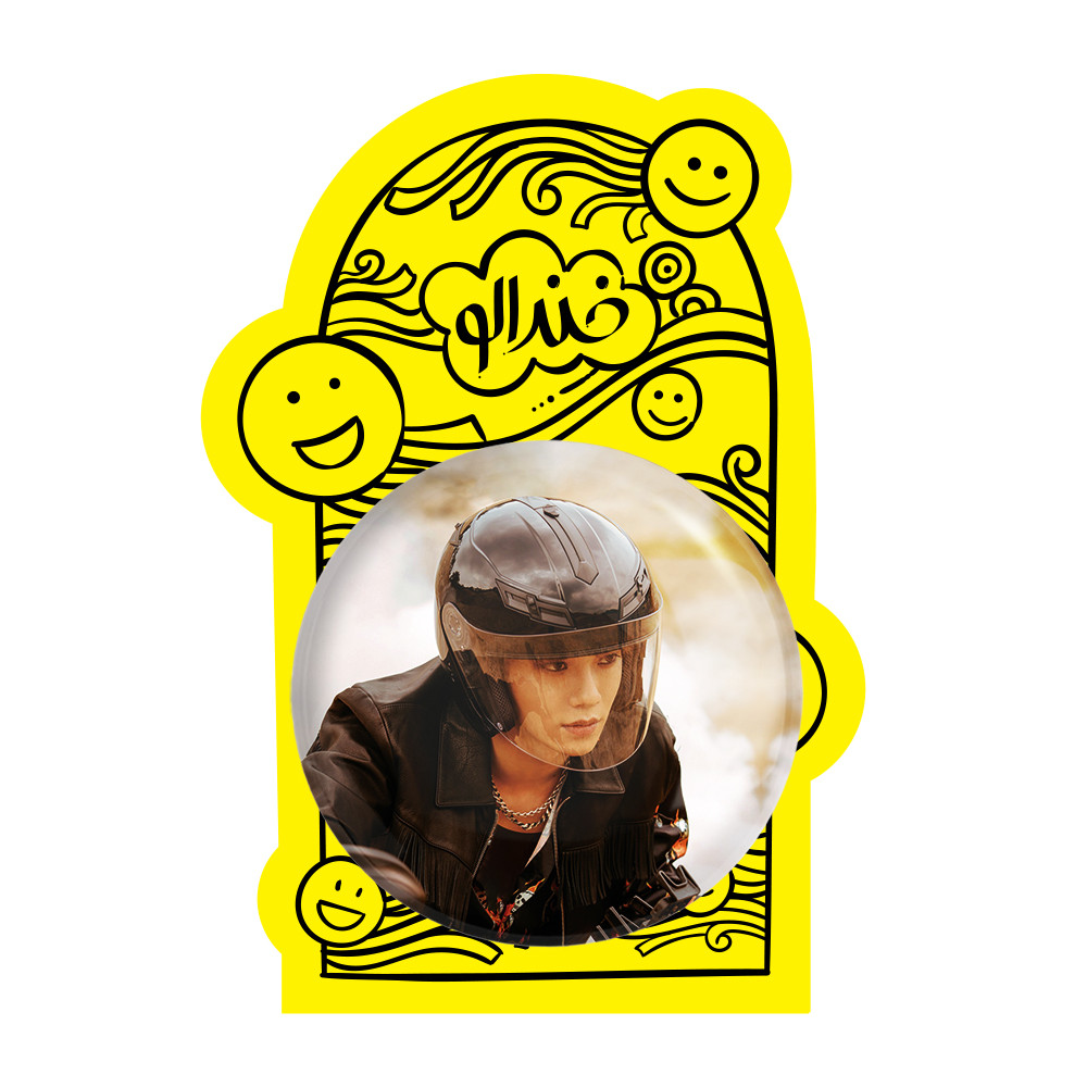 آینه جیبی خندالو طرح چن گروه اکسو EXO مدل تاشو کد 16840