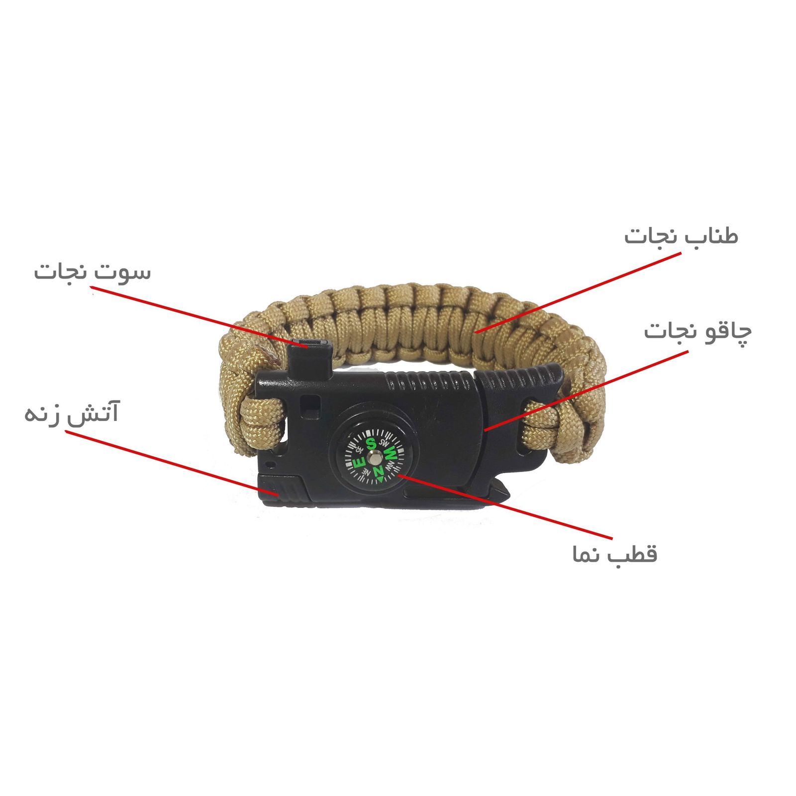 دستبند نجات مدل 4 کاره -  - 4
