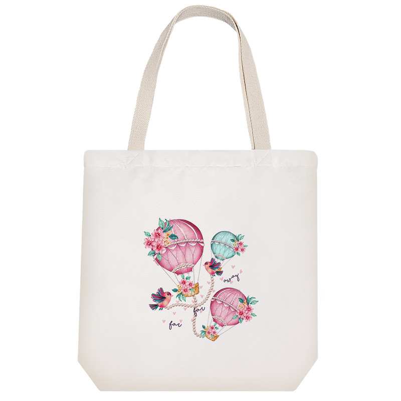 ساک خرید خندالو طرح بالن و پرنده کد H299