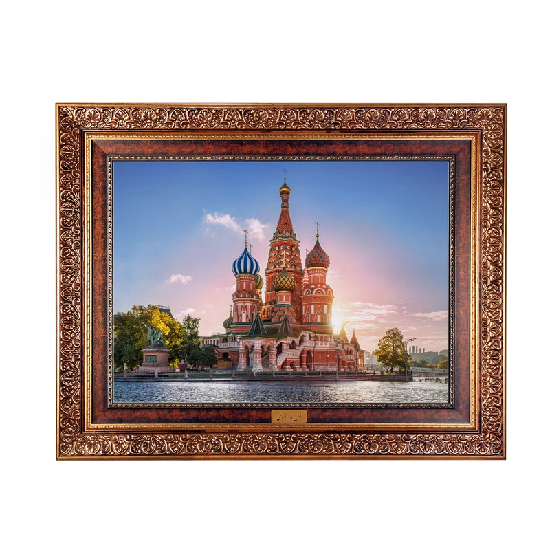 تابلو فرش ماشینی نقش نگار رضوی طرح منظره کد 5652C