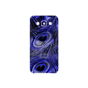 MAHOOT Purple Feather Cover Sticker for Samsung Galaxy E5