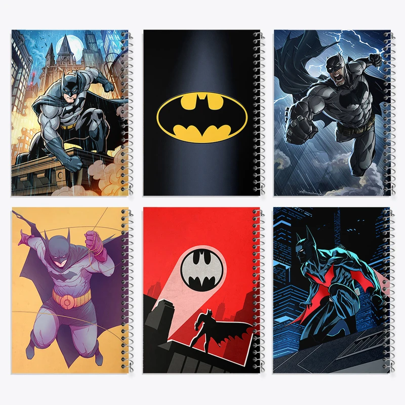 دفتر مشق 100 برگ خندالو طرح بتمن (Batman) کد 751 مجموعه 6 عددی