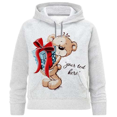 هودی دخترانه مدل خرس هدیه A64