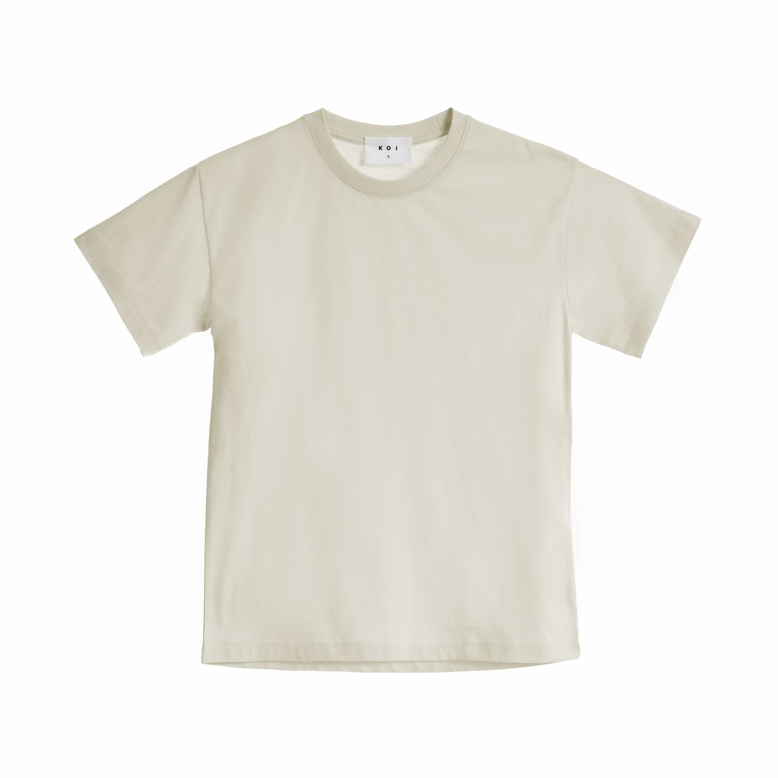 تی شرت آستین کوتاه زنانه کوی مدل رگولار هی گرل کد 444 رنگ شیری -  - 1