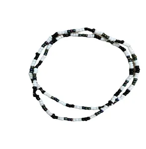 دستبند دخترانه مدل منجوق ملیله ای کد 665356 مجموعه 2 عددی
