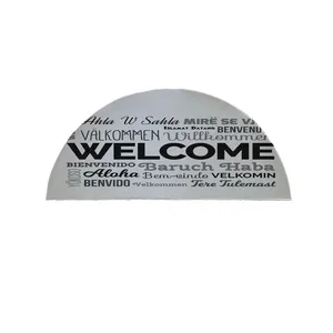 پادری مدل نیم دایره طرح Welcome کد 8483 سایز 90×45 سانتی متر