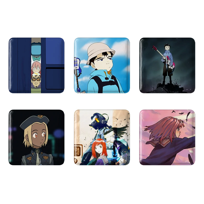 مگنت خندالو طرح انیمه فولی کولی Fooly Cooly کد 1465B مجموعه 6 عددی