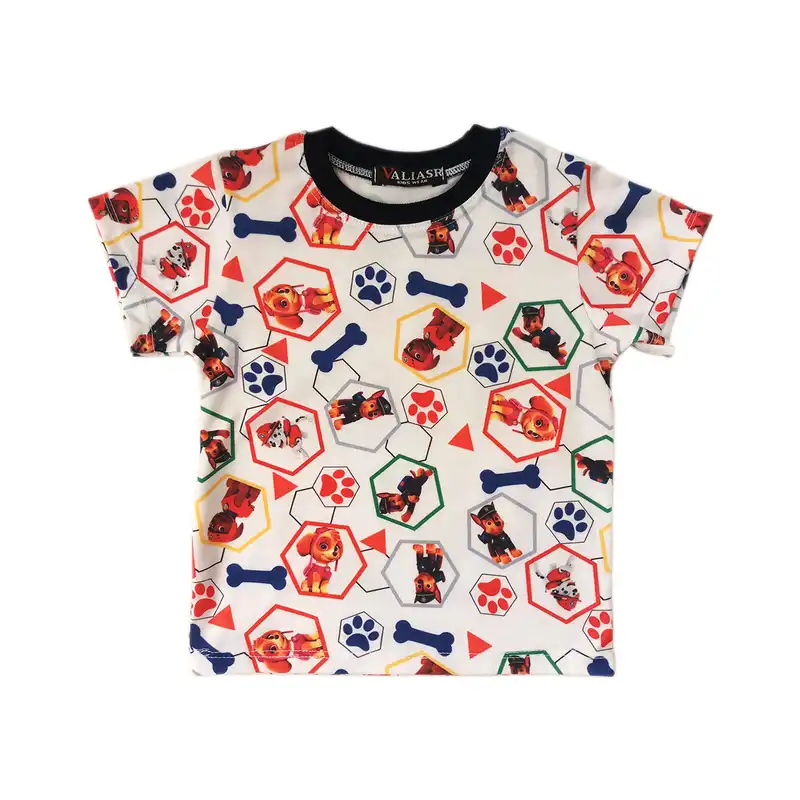 ست تی شرت و شلوارک پسرانه مدل سگ نگهبان کد414