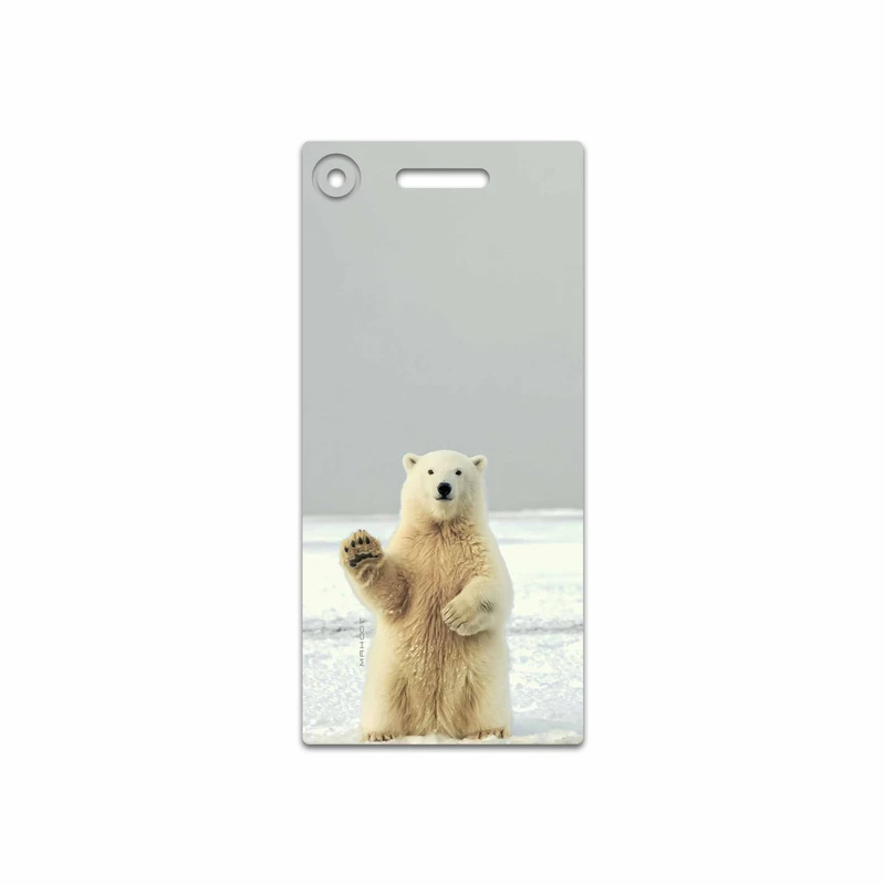 برچسب پوششی ماهوت مدل Polar bear مناسب برای گوشی موبایل سونی Xperia XZ1