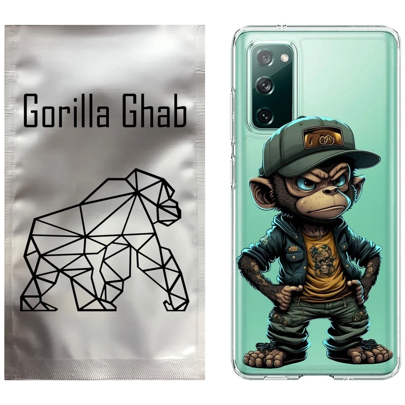 کاور گوریلا قاب مدل CLG کد 37 طرح Monkey مناسب برای گوشی موبایل سامسونگ Galaxy S20 FE