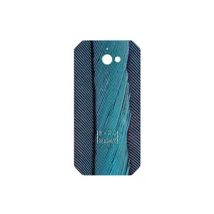 MAHOOT Turquoise feathers Cover Sticker for CAT S50