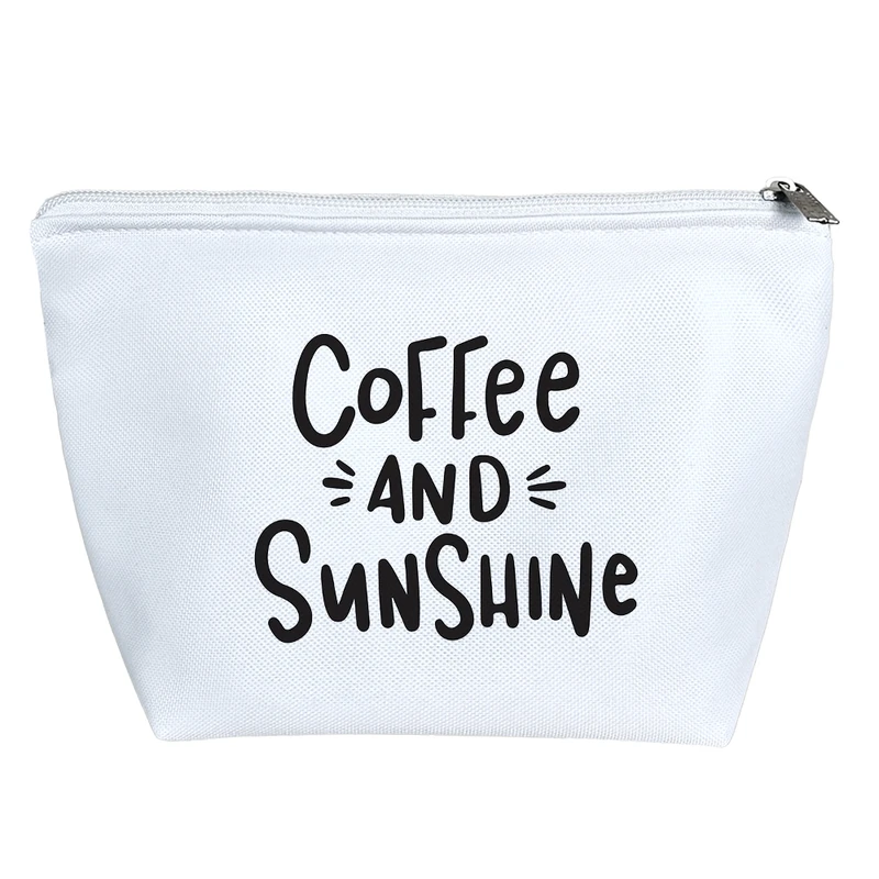 کیف لوازم آرایش دخترانه خندالو مدل قهوه و غروب کد 8958