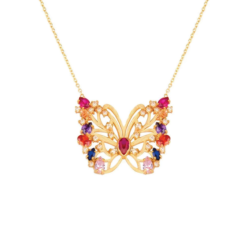 گردنبند طلا 18 عیار زنانه کاپانی مدل kn107