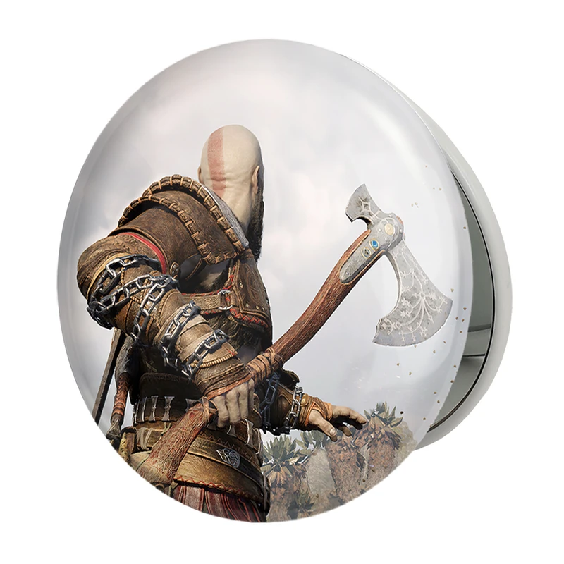 آینه جیبی خندالو طرح کریتوس  گاد آف وار مدل تاشو کد 30458