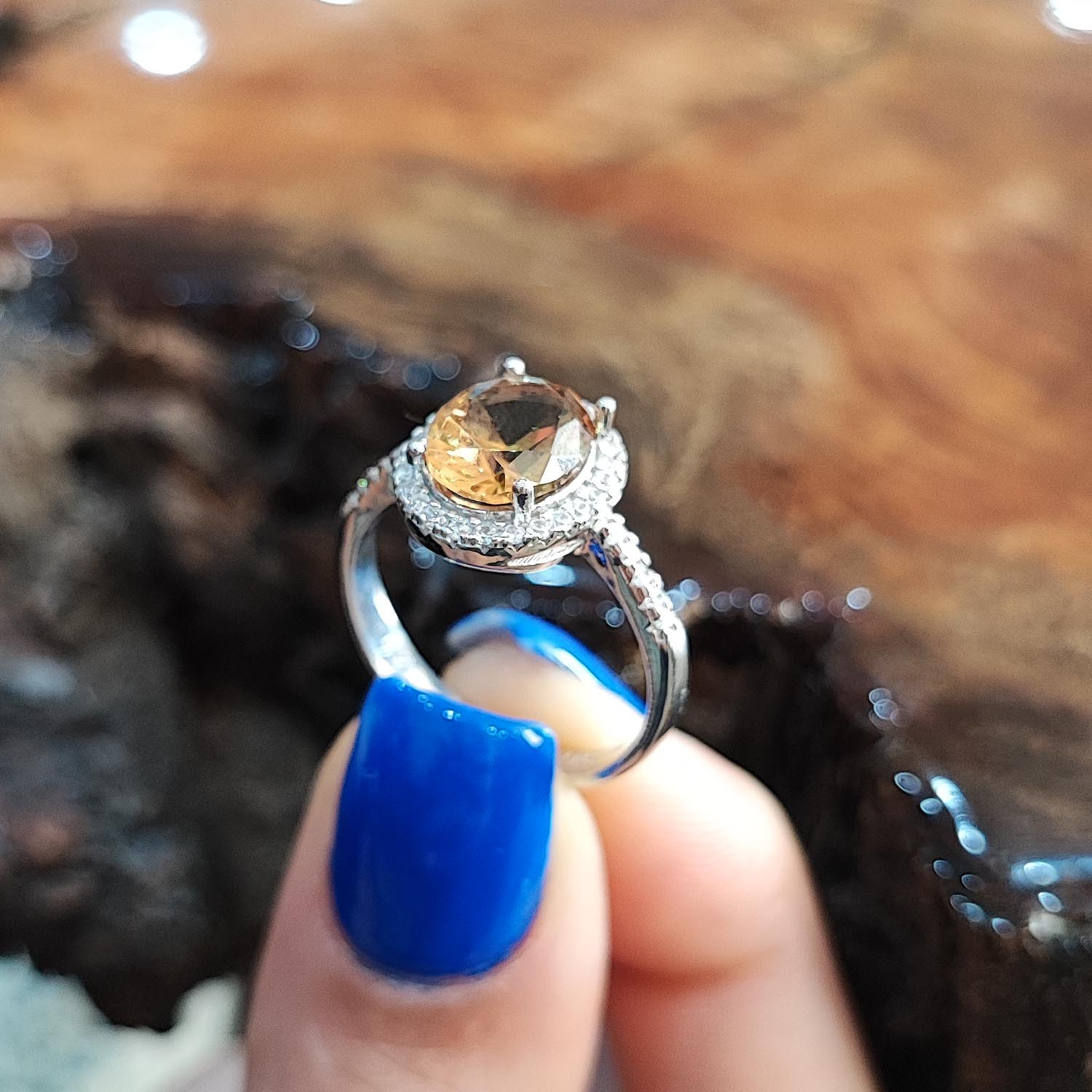 انگشتر نقره زنانه مدل الکساندریت GX7023