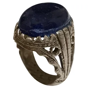 انگشتر نقره مردانه مدل لاجورد کد L2013