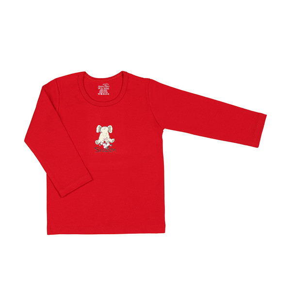 تی شرت آستین بلند نوزادی شابن مدل گل گلی