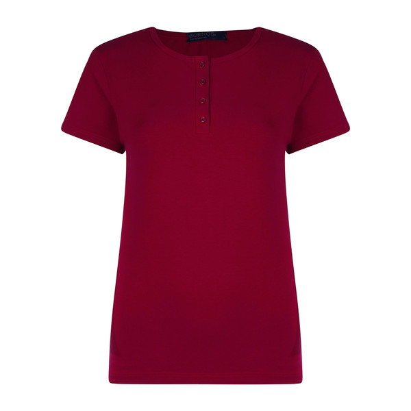 تی شرت آستین کوتاه زنانه برنس مدل رونا-72 رنگ قرمز