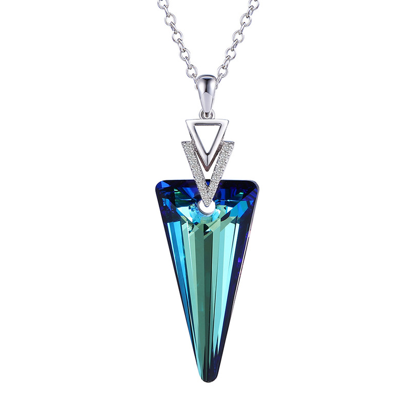 گردنبند زنانه سواروسکی مدل مثلث کد N3007
