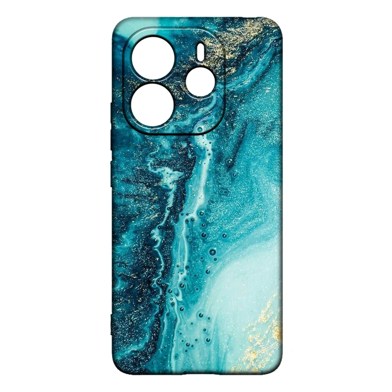 کاور طرح ماربل کد 45 مناسب برای گوشی موبایل شیائومی Redmi Note 14 4G