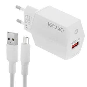 شارژر دیواری اکسیژن مدل CH3 به همراه کابل MicroUSB