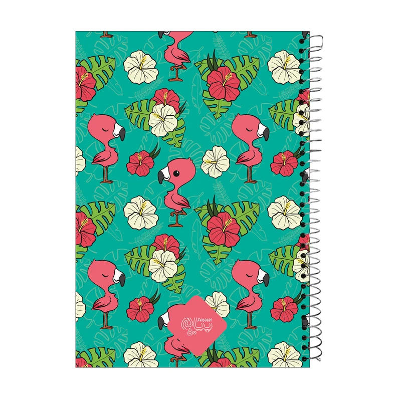 دفتر 50 برگ پیام طرح فلامینگو کد 5093