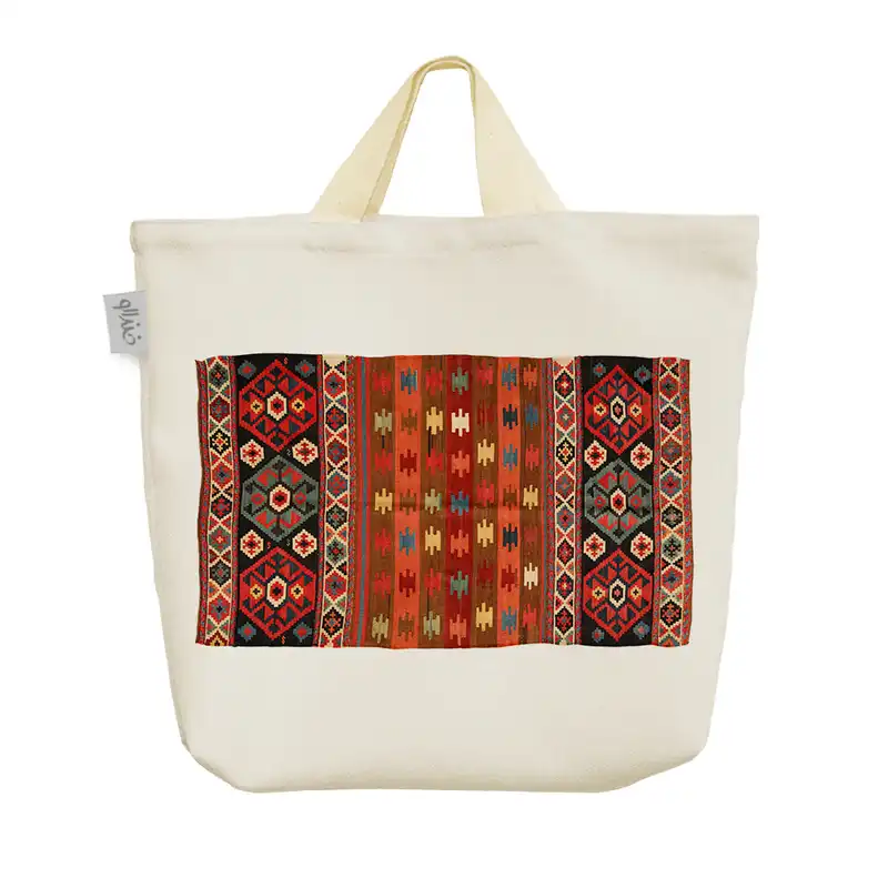 ساک خرید خندالو طرح گلیم کد 77