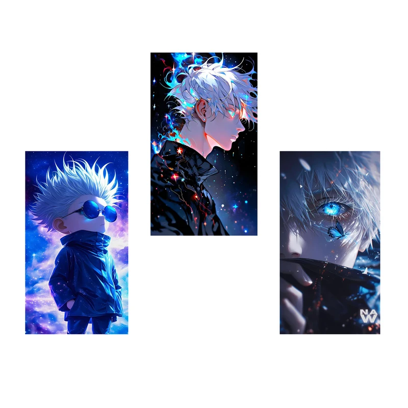 استیکر لپ تاپ و موبایل مدل انیمه طرح جوجوتسو کایسن گوجو ساتورو jujutsu kaisen gojo satoru کد 857