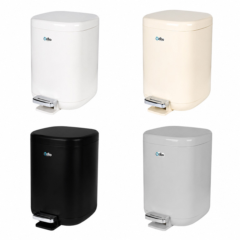 سطل زباله پدالی زیبا مدل مکعبی کد NEWcube گنجایش 5 لیتر