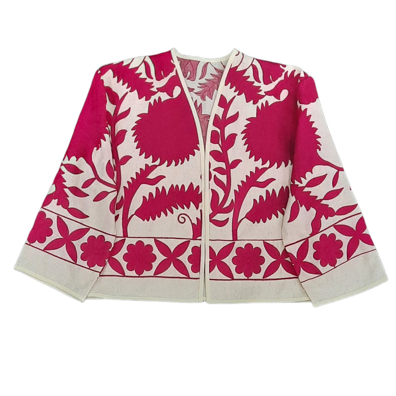 کت زنانه مدل کراپ سوزندوزی کد a22