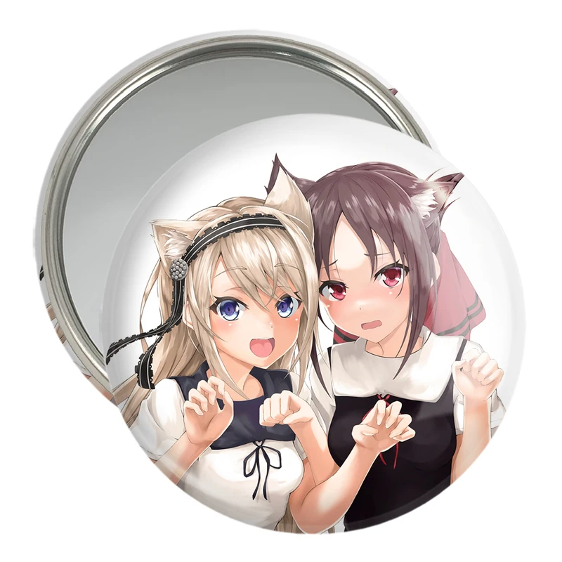 آینه جیبی خندالو مدل کاگویا و شیروگانه انیمه کاگویا ساما  کد 16018