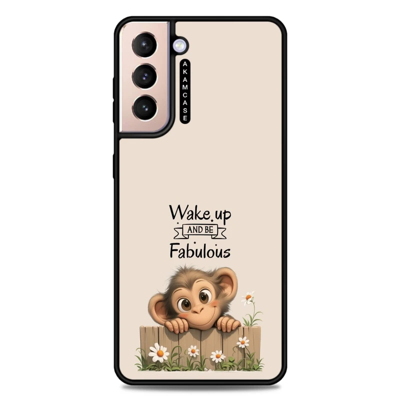 کاور آکام مدل AMC-WSGS21P-ANIMALS QOUTES-26 مناسب برای گوشی موبایل سامسونگ Galaxy S21 Plus