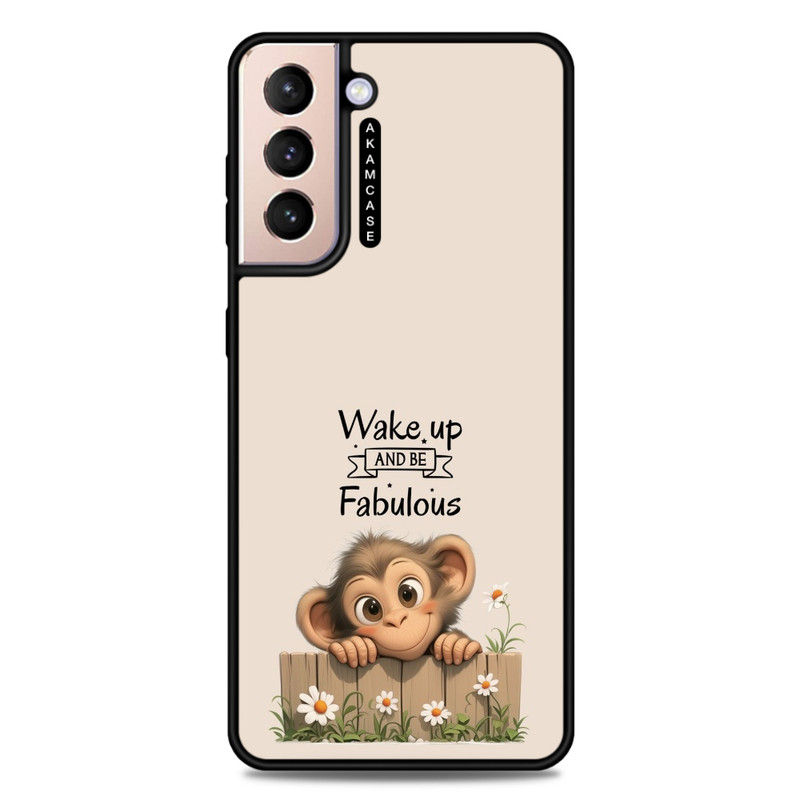 کاور آکام مدل AMC-WSGS21P-ANIMALS QOUTES-26 مناسب برای گوشی موبایل سامسونگ Galaxy S21 Plus