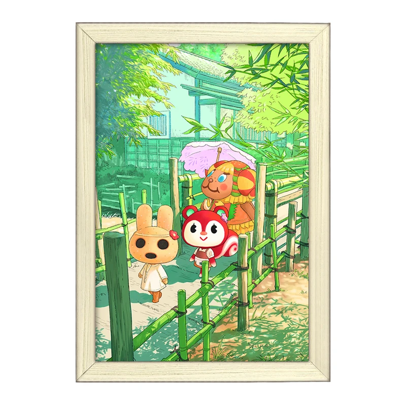 تابلو خندالو طرح بازی انیمال کراسینگ (Animal Crossing) کد 32677
