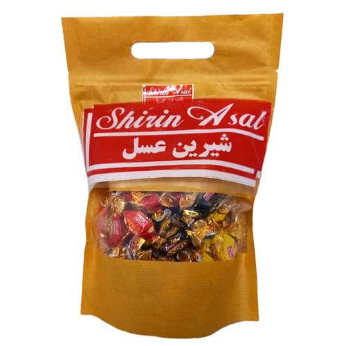تافی مخلوط کره ای و کاکائویی رورو شیرین عسل - 500 گرم