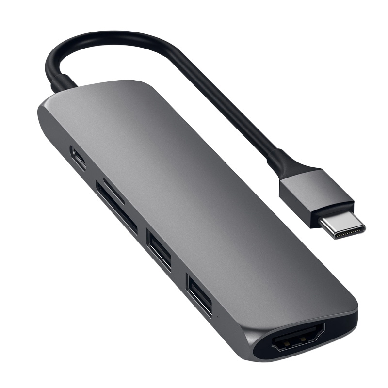 هاب 6 پورت USB-C  ساتچی مدل SLIM V2