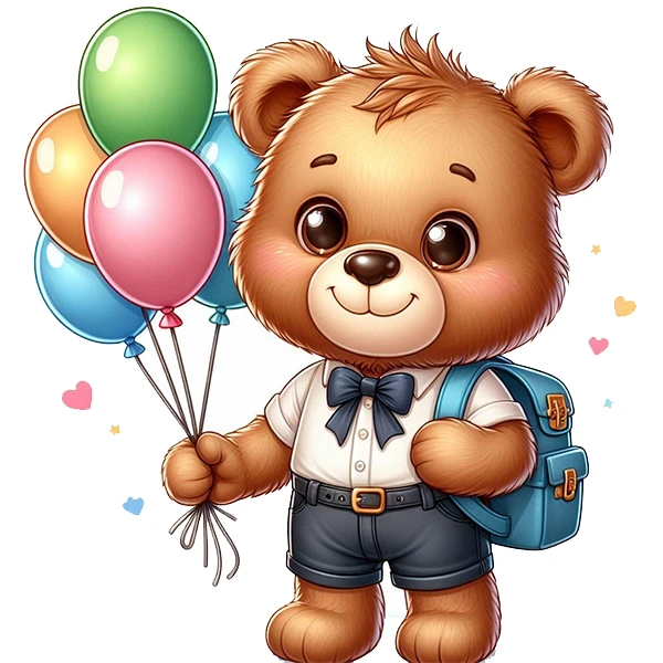 استیکر پارچه و لباس پاد آفرین طرح خرسی کد 1638