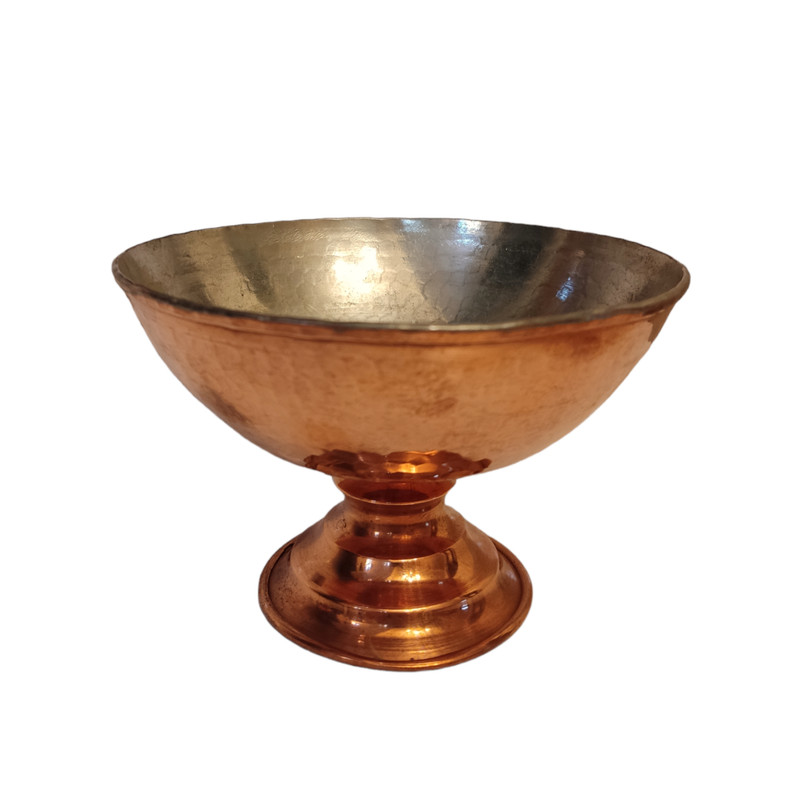 پیاله مسی طرح پایه دار مدل CHAKO