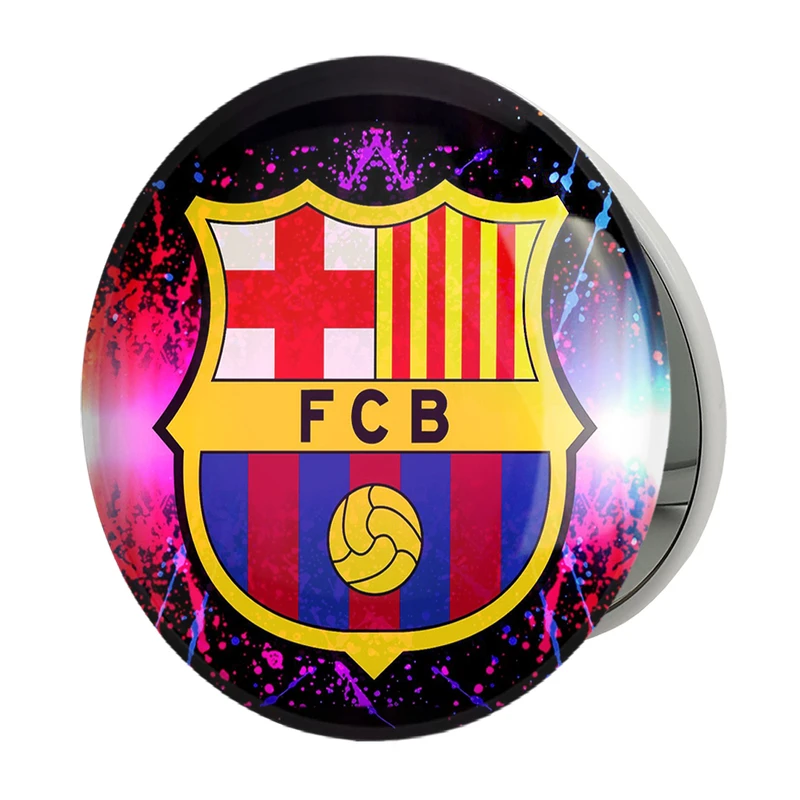 آینه جیبی خندالو طرح باشگاه بارسلونا مدل تاشو کد 26272 