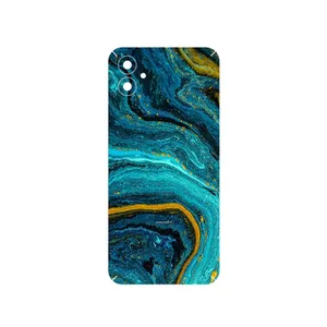 MAHOOT Turquoise marblewith golden streaks Cover Sticker for Samsung A04e