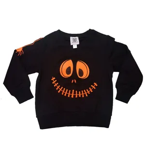 سویشرت بچگانه ساتوبلو مدل هالوین طرح صورت اسکلت رنگ مشکی